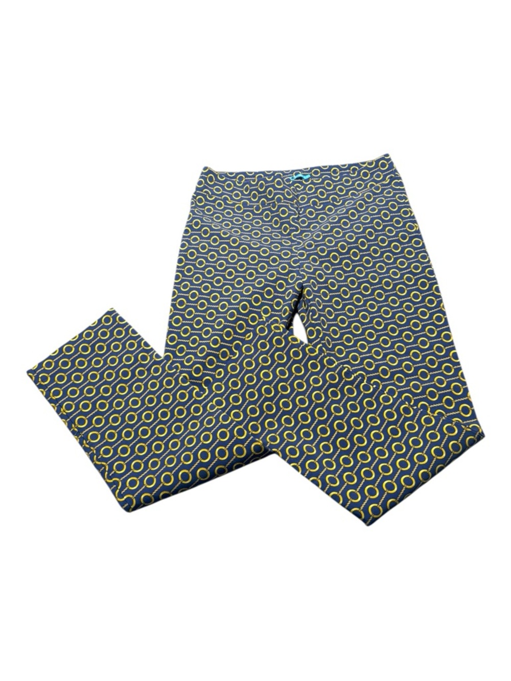 J. McLaughlin Women’s 14 Stretch Pants Cropped Chain Old Money Classic Preppy